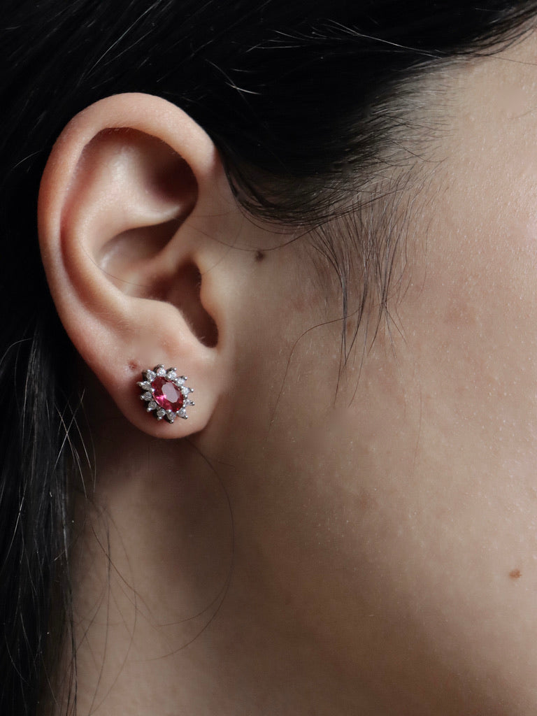 Roze earrings